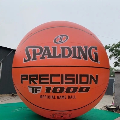 Publicidad de baloncesto con soplador inflable flotante PVC hermético inflable de 2 m globo publicitario