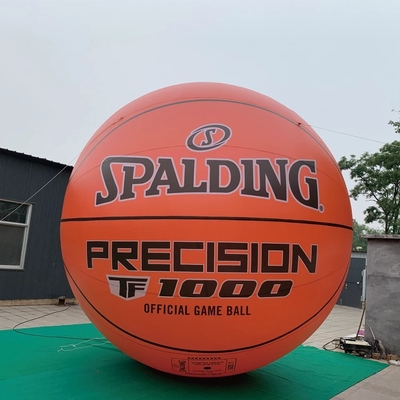 Publicidad de baloncesto con soplador inflable flotante PVC hermético inflable de 2 m globo publicitario