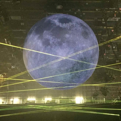 Eventos personalizados Publicidad gigante Modelo de luna inflable Gran globo lunar inflable con luz led