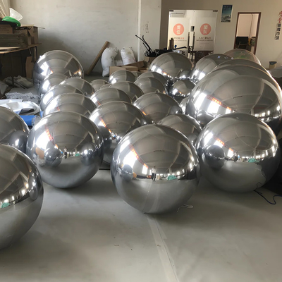 Ventas calientes gran bola brillante PVC inflada bola reflectante bola refleja inflada