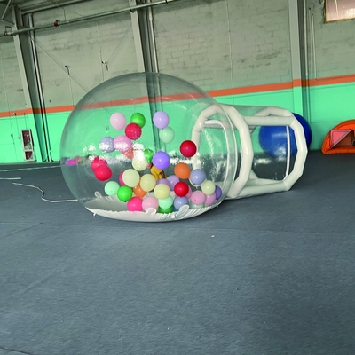 Venta caliente Acampada al aire libre Fiesta de bodas PVC transparente Casa de cúpula de burbujas inflable para niños