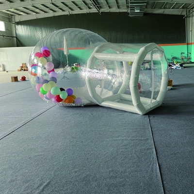 Venta caliente Acampada al aire libre Fiesta de bodas PVC transparente Casa de cúpula de burbujas inflable para niños