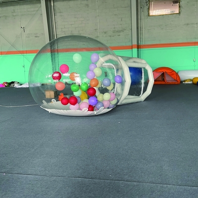 Venta caliente Acampada al aire libre Fiesta de bodas PVC transparente Casa de cúpula de burbujas inflable para niños