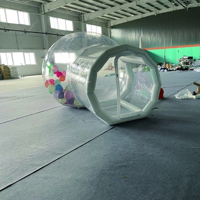 Venta caliente Acampada al aire libre Fiesta de bodas PVC transparente Casa de cúpula de burbujas inflable para niños
