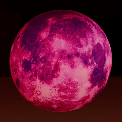 Advertencia gigante modelo de luna inflable con luz led gran globo lunar inflable para la decoración