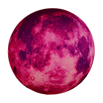 Advertencia gigante modelo de luna inflable con luz led gran globo lunar inflable para la decoración