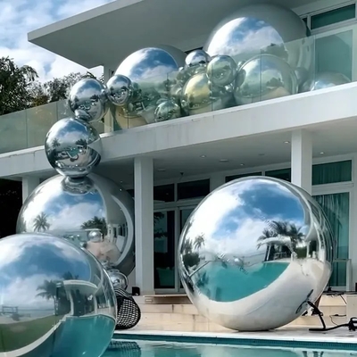 En el exterior asequible Grandes bolas brillantes inflables plata suave bolas brillantes bolas para el evento