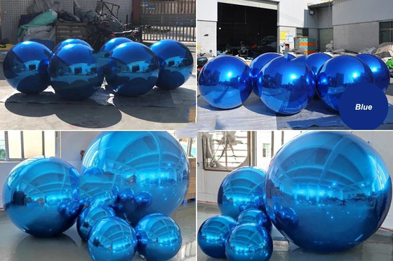 En el exterior asequible Grandes bolas brillantes inflables plata suave bolas brillantes bolas para el evento