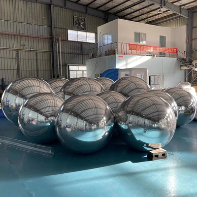 Decoración de eventos gigantes de PVC Esfera flotante colgante bola de espejo gigante inflable