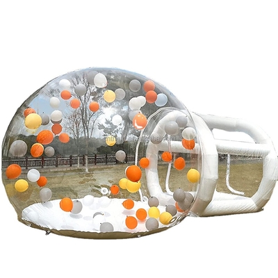 Casa de diversión clara inflables de cristal iglu cúpula de burbuja tienda de campaña transparente niños bombonas inflables casa para la fiesta