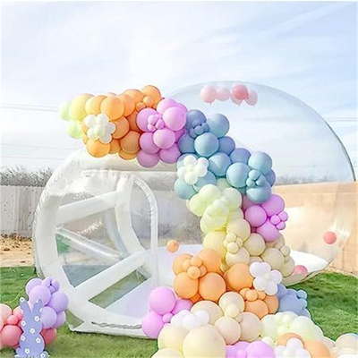 Casa de diversión clara inflables de cristal iglu cúpula de burbuja tienda de campaña transparente niños bombonas inflables casa para la fiesta