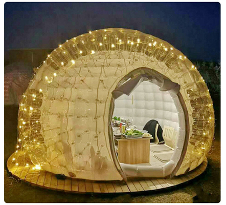 Tenda de burbujas de cúpula transparente globos inflables Casa de niños globos de fiesta Casa de diversión gigante iglú cristal transparente inflable