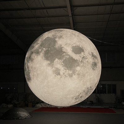 2 m Iluminación LED gigante Balón lunar Globos inflables Planeta Sistema solar Balón para decoraciones