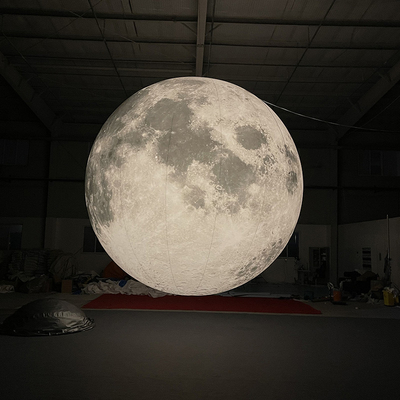 2 m Iluminación LED gigante Balón lunar Globos inflables Planeta Sistema solar Balón para decoraciones