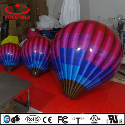 Balón de helio inflable de PVC gigante de venta caliente PVC blanco con logotipo y luz LED Balón