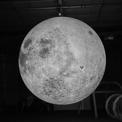 Decoración Publicidad Modelo de luna inflable Gran globo lunar inflable con luz led