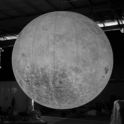 Decoración Publicidad Modelo de luna inflable Gran globo lunar inflable con luz led
