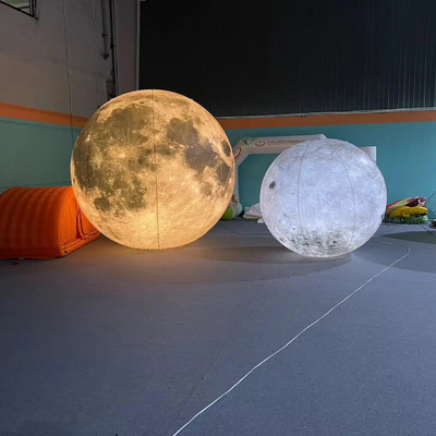 Luces LED para exteriores Decoración publicitaria gigante modelo inflable globo lunar inflable grande