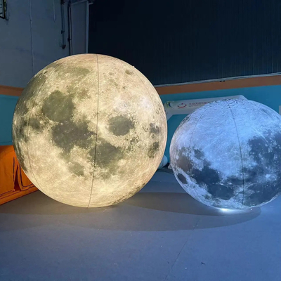Luces LED para exteriores Decoración publicitaria gigante modelo inflable globo lunar inflable grande