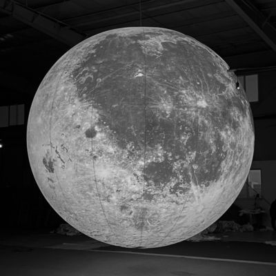Gran globo de la luna y el sol inflable para la decoración de la publicidad gigante modelo de luna inflable con led blanco caliente y c