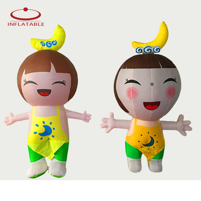 Mascota de Navidad de tamaño personalizado de mascota inflable disfraz personalizado mascota de Navidad inflable