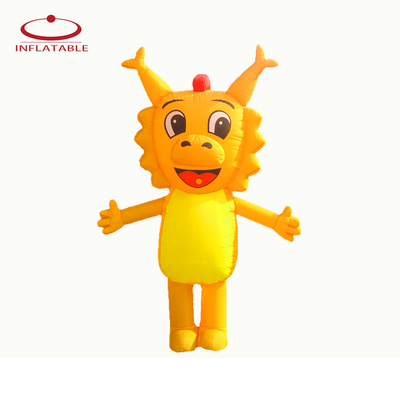 Mascota de Navidad de tamaño personalizado de mascota inflable disfraz personalizado mascota de Navidad inflable