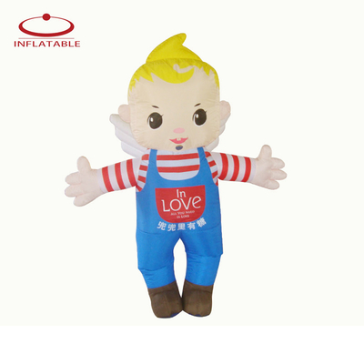 Mascota de Navidad de tamaño personalizado de mascota inflable disfraz personalizado mascota de Navidad inflable