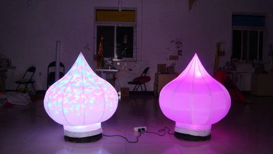 Venta caliente de cambio de color LED gigante globo de helio, iluminación globo inflable para publicidad