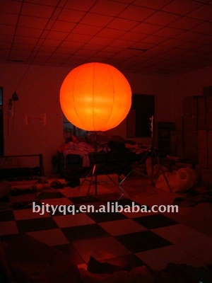 Venta caliente de cambio de color LED gigante globo de helio, iluminación globo inflable para publicidad