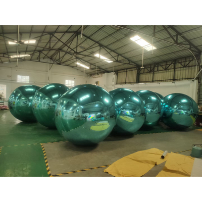 decoración de Navidad inflable personalizada gran pelota de espejo de vidrio colgante bolas de espejo de Navidad