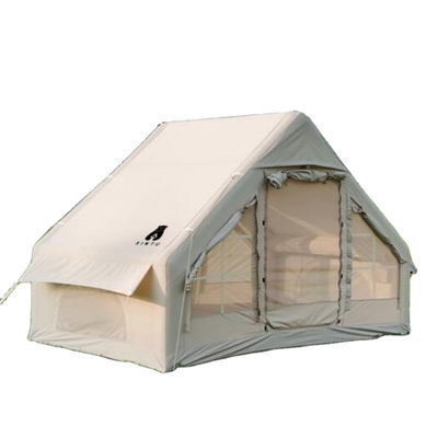 Popular Glamping Canvas Inflable Acampada al aire libre Customizado Lujo Poliéster Aire tienda de campaña familiar para acampar