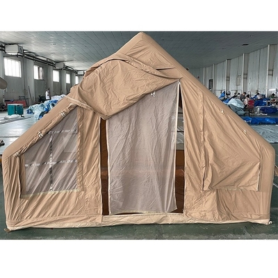 Popular Glamping Canvas Inflable Acampada al aire libre Customizado Lujo Poliéster Aire tienda de campaña familiar para acampar