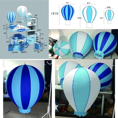 Publicidad globo celeste de helio PVC gran personalización hinchable