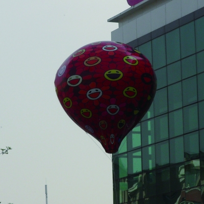 Publicidad globo celeste de helio PVC gran personalización hinchable
