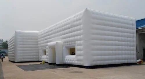 Luz LED globos de publicidad inflables carpa de cubo de aire inflable para alquiler