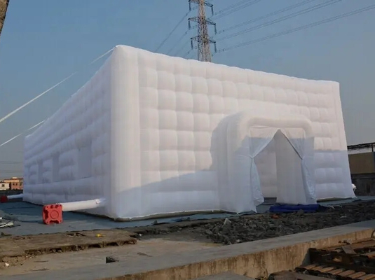 Luz LED globos de publicidad inflables carpa de cubo de aire inflable para alquiler