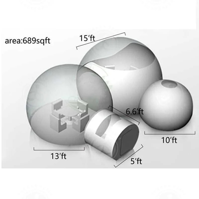Tenda de burbujas transparente inflable para niños de fiesta
