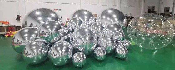 Doble capa de PVC Gran Espejo de Pelota Decorativa Exterior Inflable