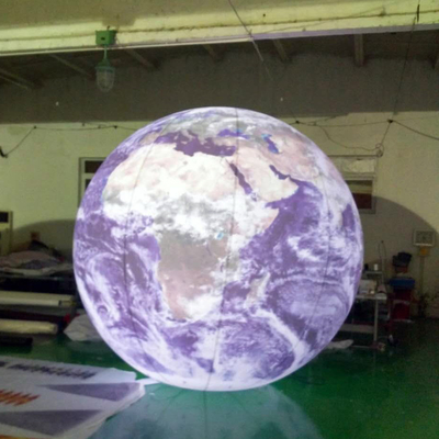 Balones inflables planetarios impermeables con palos para decoraciones de eventos de fiesta