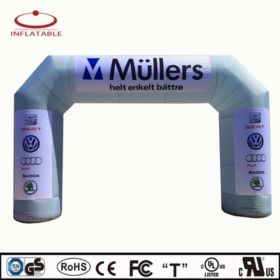 Promoción Impresión UV Logotipo Impreso Oxford Custom Arco Inflable Gigante Arcos Inflables con luz LED