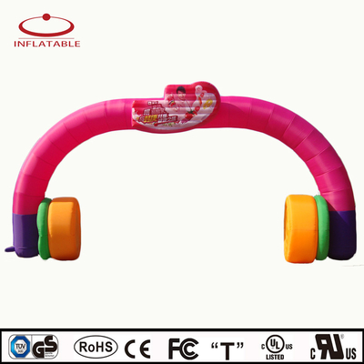 Promoción Impresión UV Logotipo Impreso Oxford Custom Arco Inflable Gigante Arcos Inflables con luz LED
