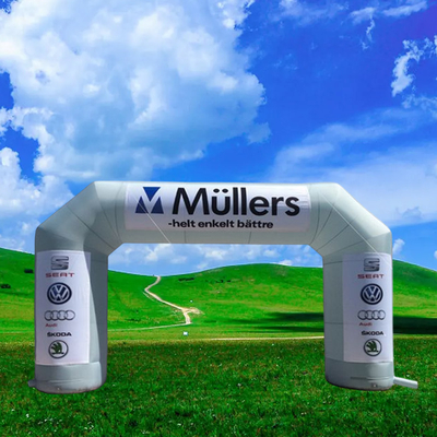 Eventos de carrera Arco de acabado inflable Sublimación de colorante térmico personalizado Arco de acabado inflable