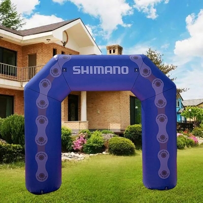 Arco inflable con logotipo personalizado para eventos deportivos