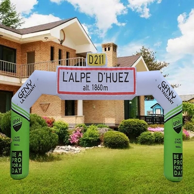 Arco inflable con logotipo personalizado para eventos deportivos
