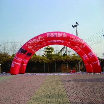 Publicidad al aire libre Gran arco inflable para actividades de promoción de la marca