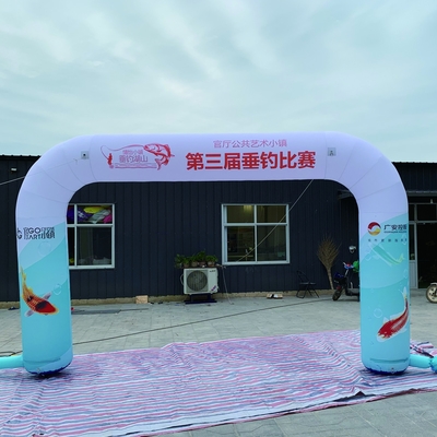 Publicidad al aire libre Gran arco inflable para actividades de promoción de la marca