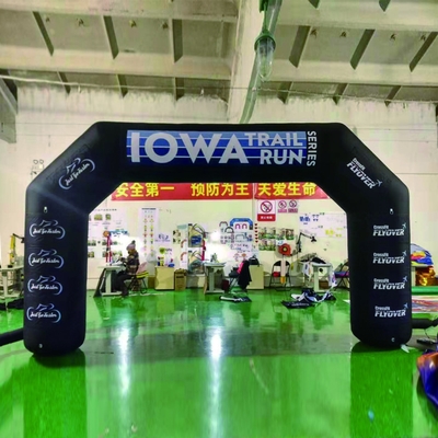 Arco de la línea de llegada de entrada inflable exterior personalizado para publicidad