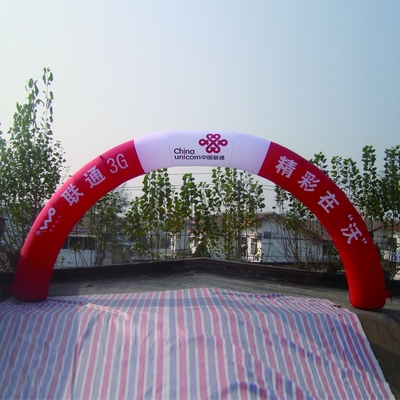 Enormes anuncios al aire libre arco inflable para el evento arco convex inflable