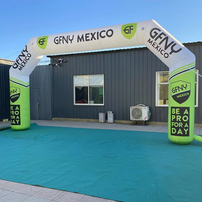 Por mayor Tamaño personalizado Inalámbrico Oxford Inflatable Arco de línea de acabado Arco inflable