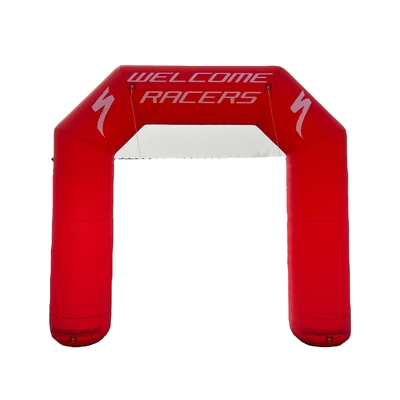 Arco de entrada inflable al aire libre para eventos publicitarios con led